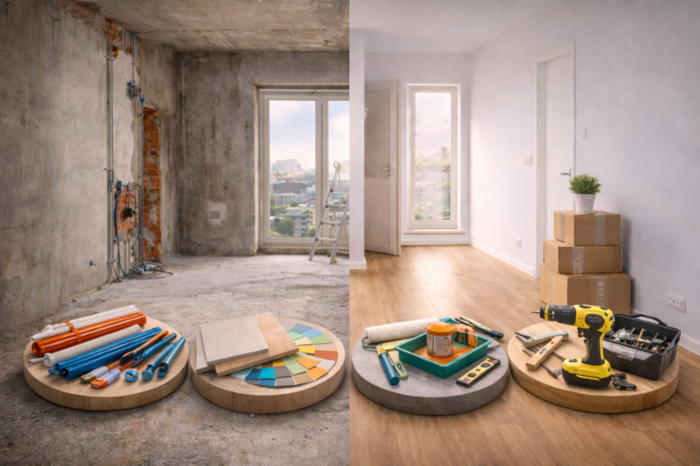 ترتيب بنود التشطيب