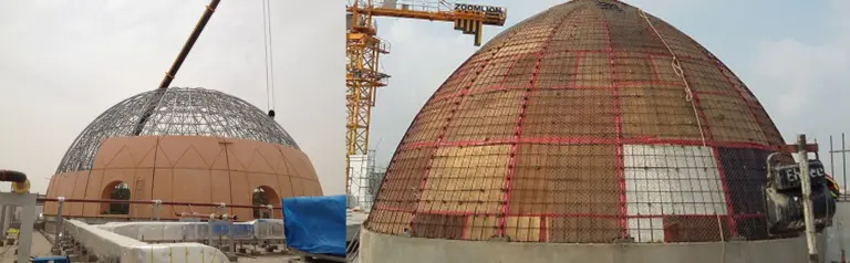 تنفيذ القباب الخرسانية