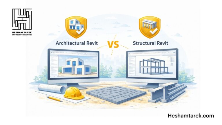 الفرق بين الريفيت المعماري والانشائي