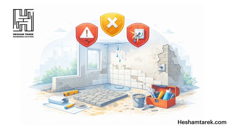 أخطاء في التشطيبات من الخبرة العملية